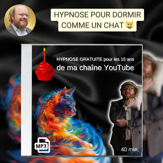 Hypnose pour dormir comme un chat [🎁 GRATUIT pour les 15 ans de ma chaîne !]